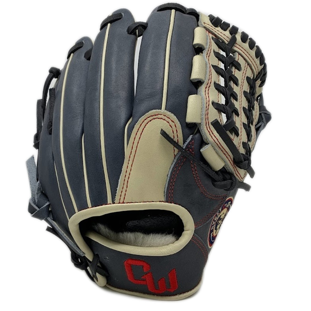Gloveworks 11 Inch Blonde Navy Infield Baseball Glove Right