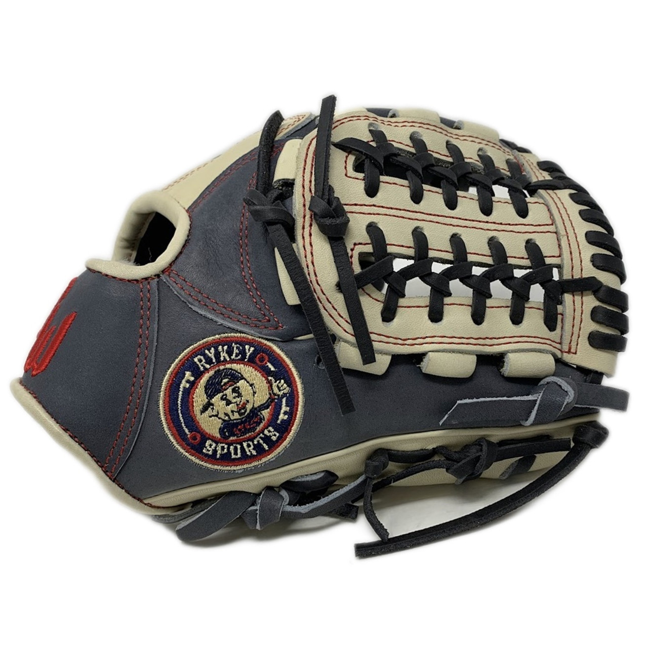 Gloveworks 11 Inch Blonde Navy Infield Baseball Glove Right Hand