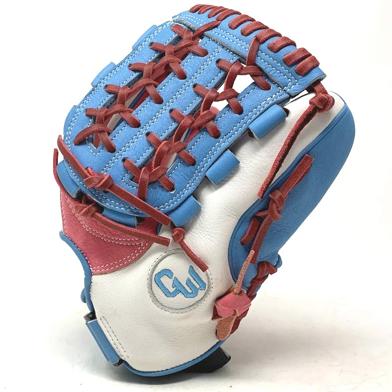 Gloveworks Red White 12 Inch Trap Web Baseball Glove Right Hand