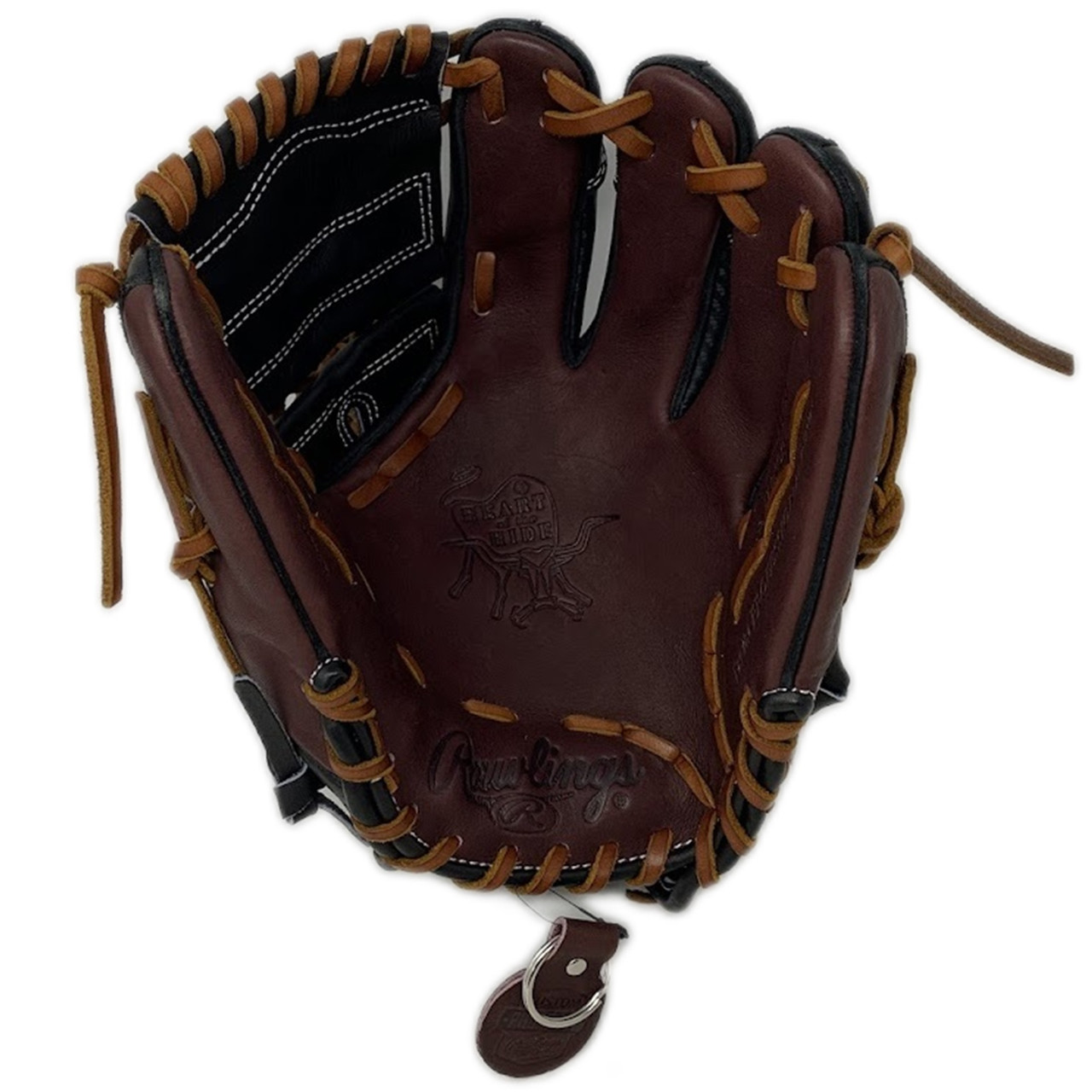 Rawlings Heart of the Hide 12 Inch Two Piece Web Dark Sherry Black