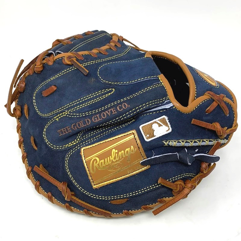 Rawlings Pro Label Denim Baseball Glove 34 Inch Catchers Mitt