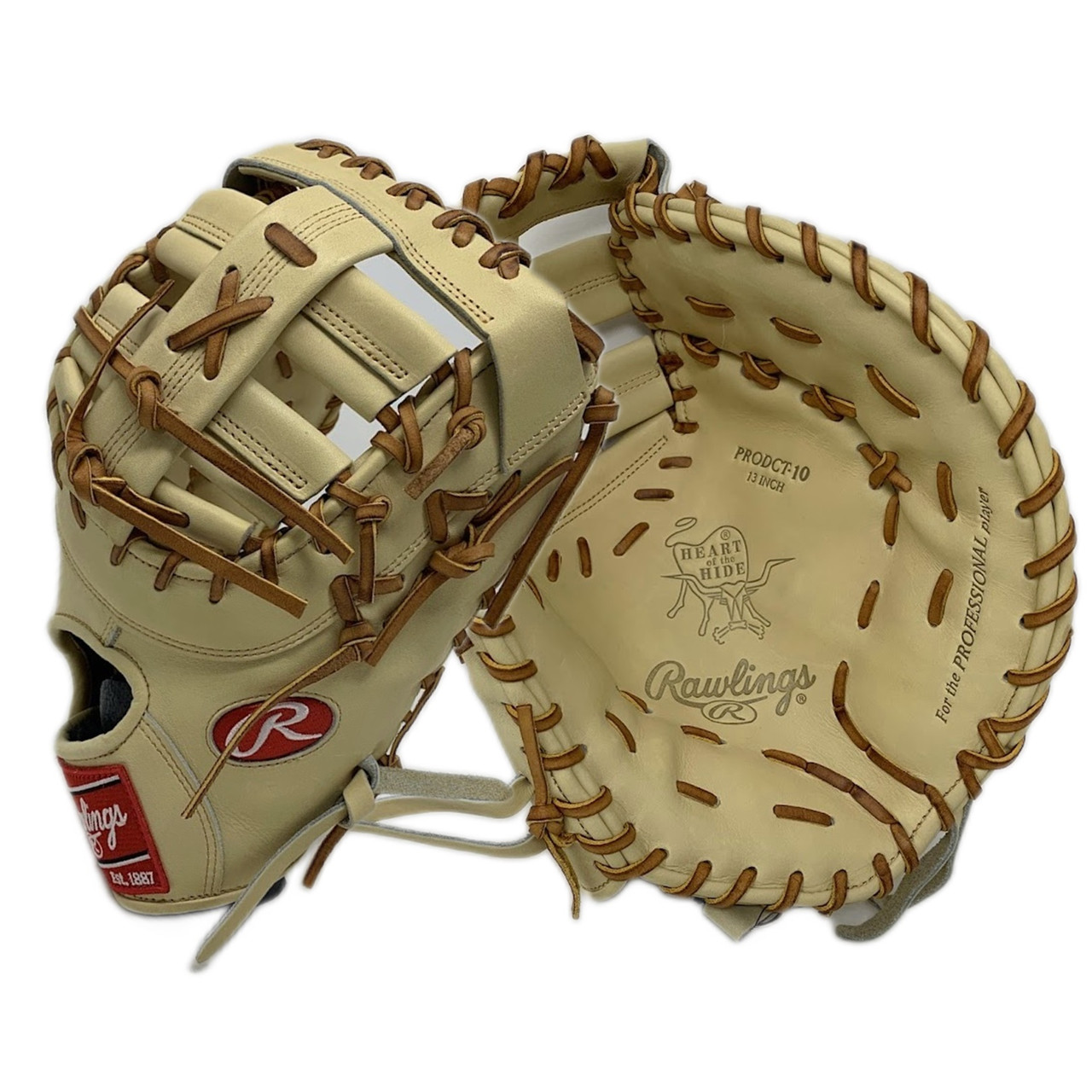 Rawlings Heart of the Hide DCT First Base Mitt 13 Inch Camel Tan