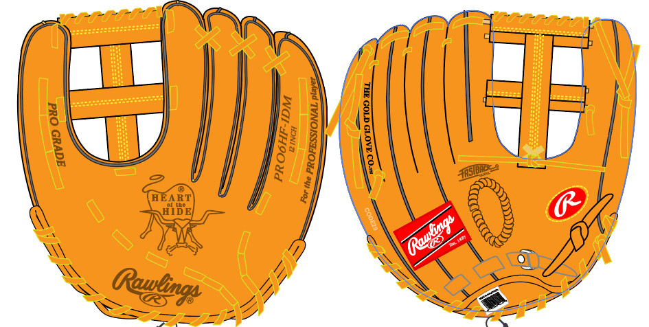 Rawlings Heart of the Hide PRO6HF Baseball Glove 12 Inch Right