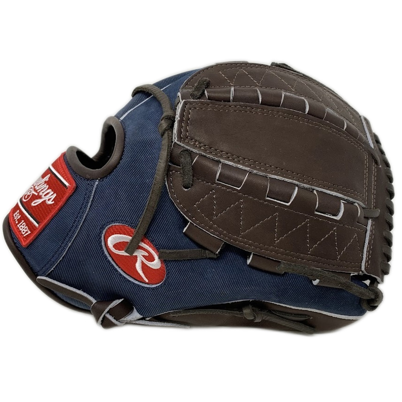 Rawlings Heart of the Hide Dual Hinge Denim Chocolate 12 Inch