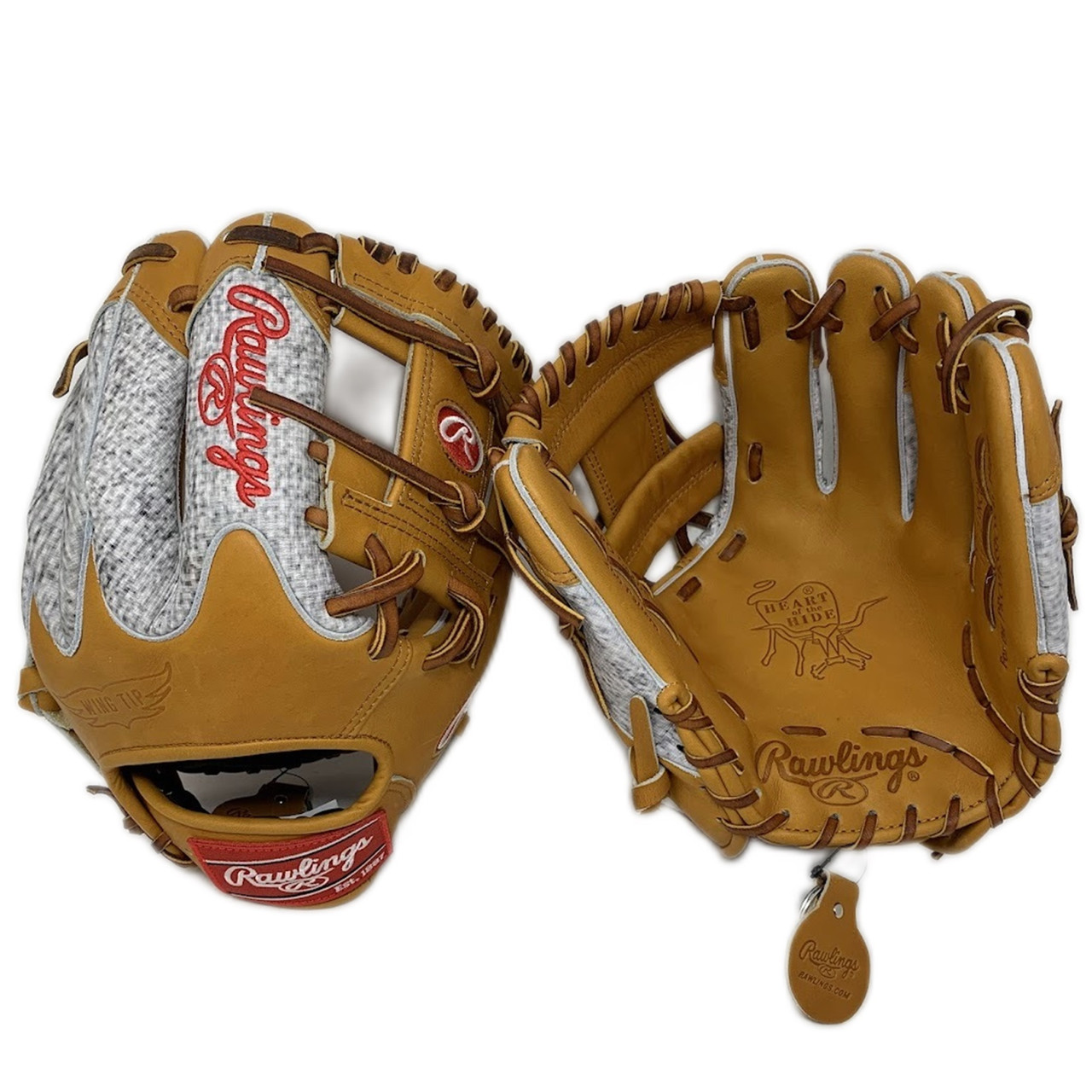 Rawlings Heart of the Hide Speedshell Design Grey 11.5 Wingtip