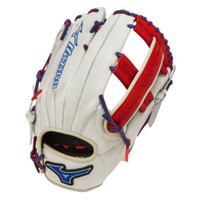 Mizuno Slowpitch GMVP1250PSES3 Softball Glove 12.5 inch (Silver-Red-Royal, Right Hand Throw)