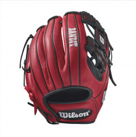 Wilson Bandit 1786 Pedroia Fit Baseball Glove 11.5 inch RedBlack Right Hand Throw