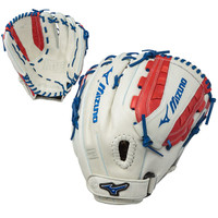 Mizuno MVP Prime SE 13 Inch GMVP1300PSEF5 Fastpitch Softball Glove Silver Red Navy Right Hand Throw