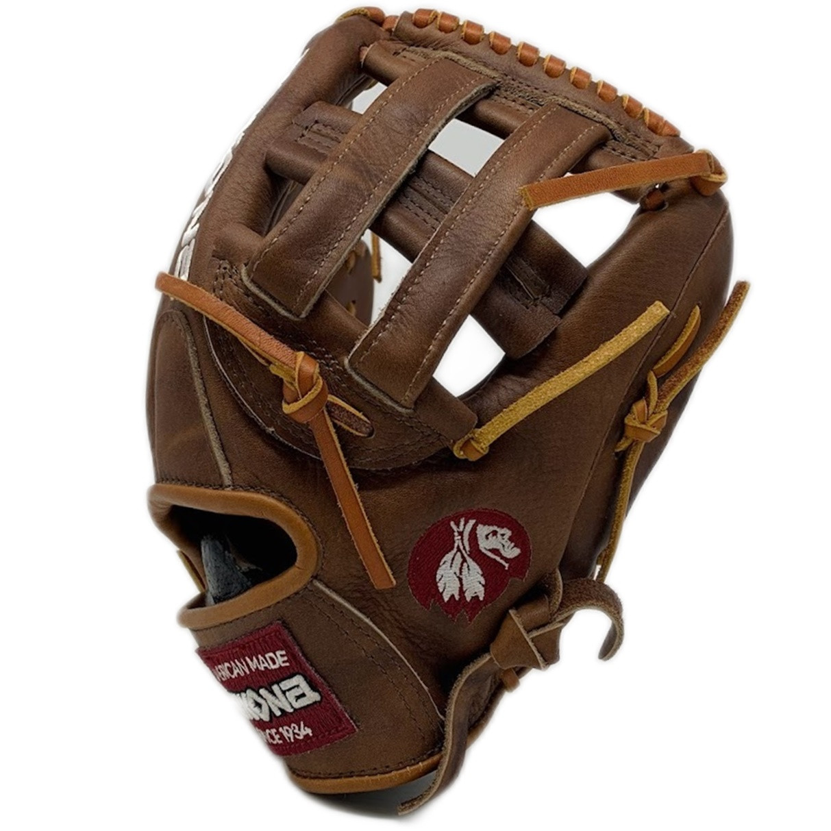 Guanto Baseball Nokona Destro 13 Pollici, Prima Base, H-Web, Colore Noce, Uomo