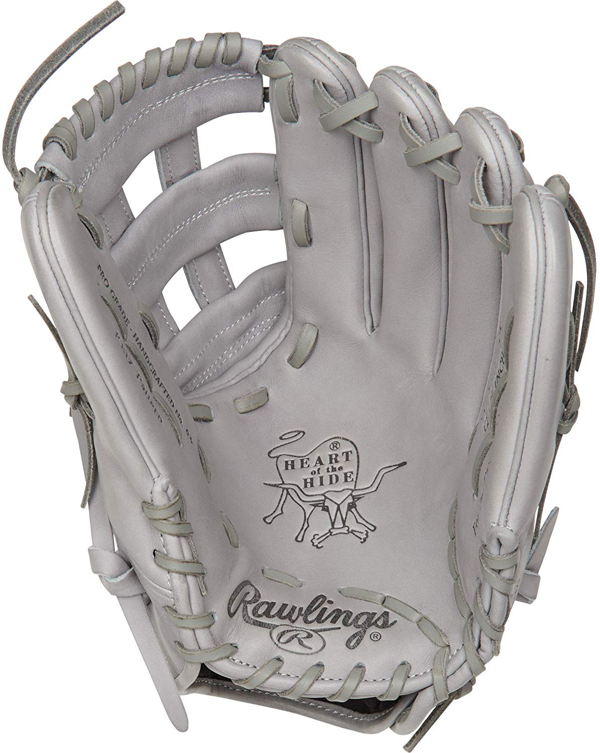 Rawlings Pro Label Grey Baseball Glove 12.25 Right Hand Throw Ballgloves