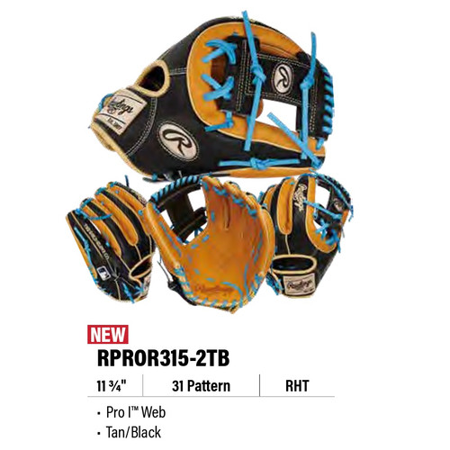 Rawlings 2024 Heart of the Hide Series RPROR315-2TB Baseball Glove 11.75 Right Hand Throw