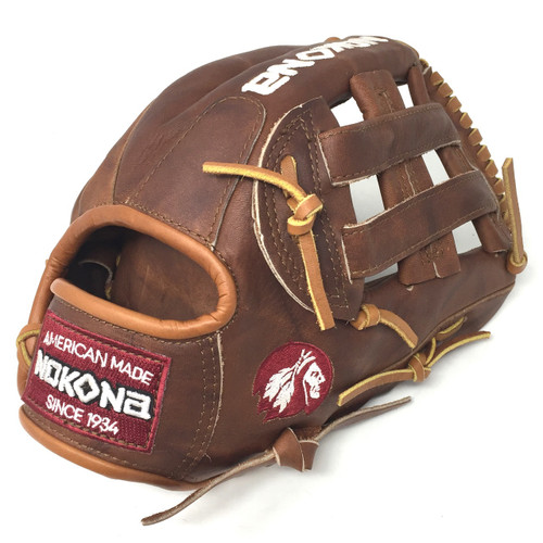 Nokona Walnut H-Web 11.75 Inch W-1175 Baseball Glove Right Hand Throw