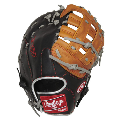 Rawlings R9 Contour Baseball First Base Mitt 12 Inch Modified Pro H-Web Right Hand Throw