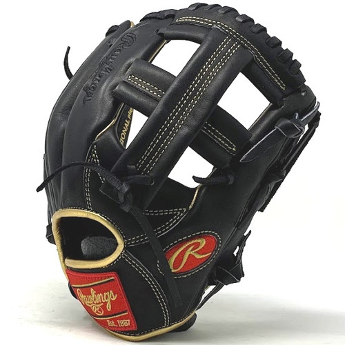 Rawlings Heart of the Hide PRO-TT2 Baseball Glove 11.5 Black Gold Right Hand Throw