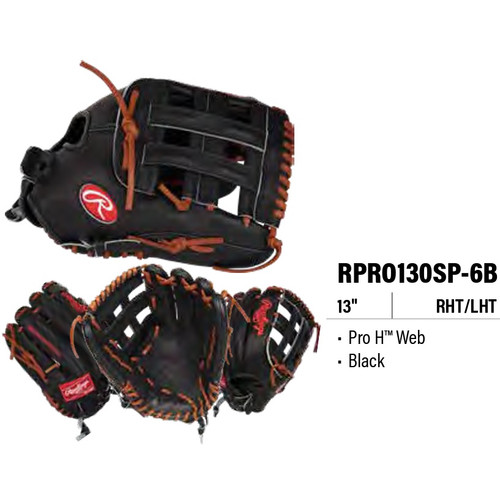 Rawlings 2024 Heart of the Hide Series RPRO130SP-6B Slowpitch Softball Glove 13 Right Hand Throw