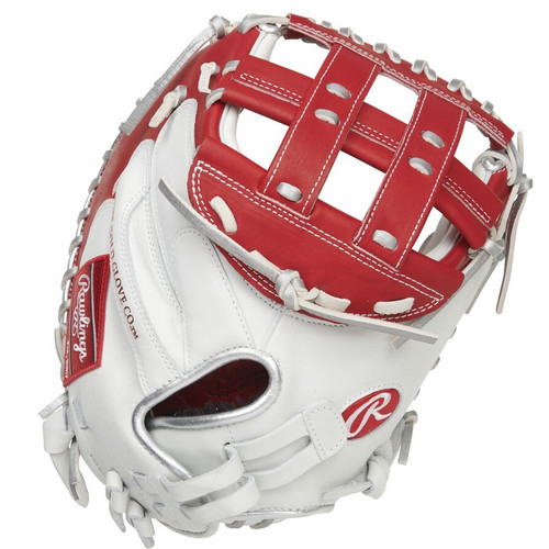 Rawlings Liberty Advanced Color Series Scarlet Softball Catchers Mitt 34 Inch Right Hand Throw