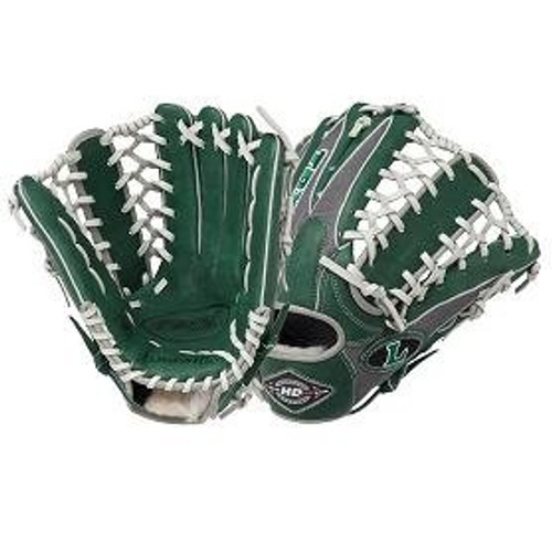 Louisville Slugger 12.75-Inch TPX HD9 Hybrid Defense Ball Glove (Green/Gray) (Right Hand Throw)