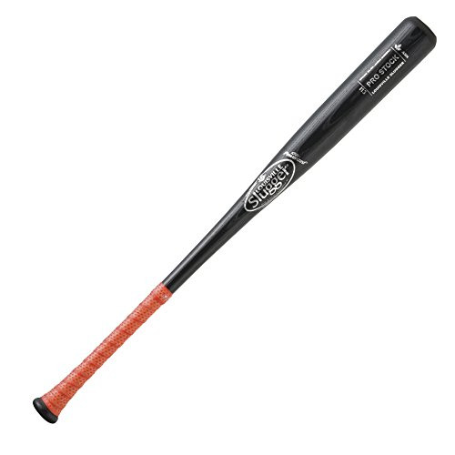 Louisville Slugger Pro Stock I13 Black w/ Lizard Skins Wrap Wood Baseball Bat (33 inch)