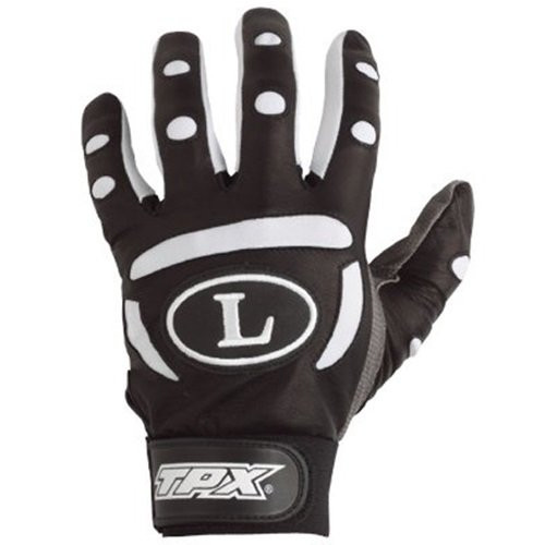 Louisville Slugger BG25 Adult TPX Pro Batting Gloves (1 Pair) (Black, Small)