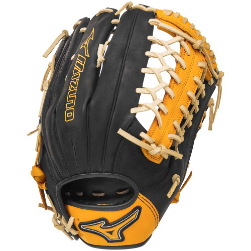 Mizuno GMVP1277SE4 MVP Prime SE Baseball Glove Black Gold Right Hand Throw