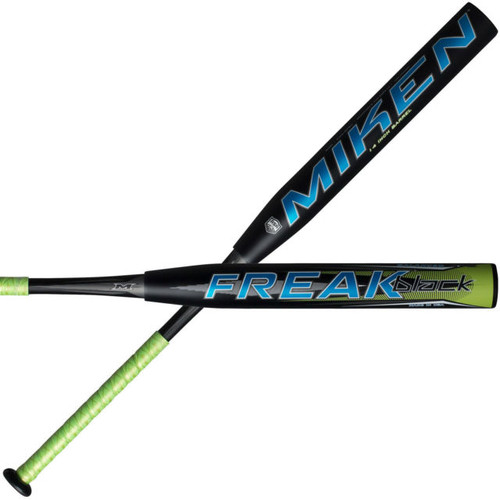 Miken Freak Black Balanced 34 in 25 oz Slowpitch Softball Bat