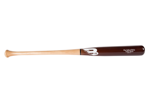 B45 Yellow Birch Wood Baseball Bat I13 30 Day Warranty 34 inch