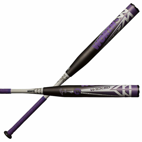 Worth Wicked XL Ryan Harvey ASA WKRHMA Slowpitch Softball Bat 34 inch 26 oz