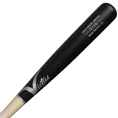 Victus V110 Maple Grit Matte Natural Black Wood Baseball Bat 33 inch