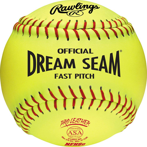 Rawlings C12RYLAH 12 inch Official ASA Dream Seam Fast Pitch Softballs 1 Dozen