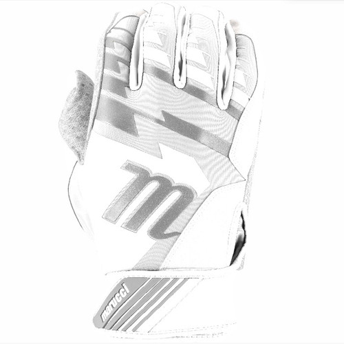 Marucci Tesoro Batting Gloves WhiteWhite Adult Small 1 Pair