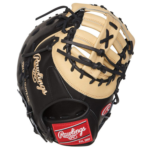 Rawlings Heart of The Hide First Base Baseball Glove Camel Black 13 inch Right Hand Throw