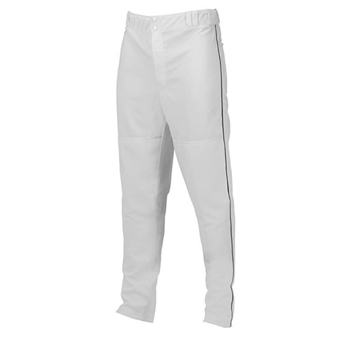 Marucci Adult Elite Double Knit Piped Baseball Pant White Black Small