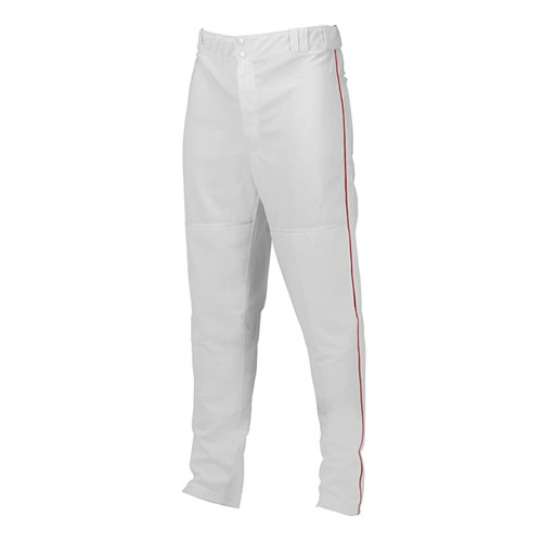 Marucci Youth Elite Double Knit Piped Baseball Pant White Red Large