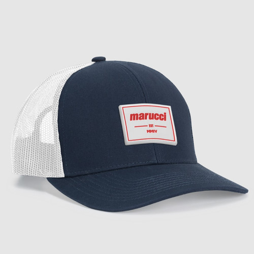 Maruuci Established Rubber Patch Snapback Hat Navy