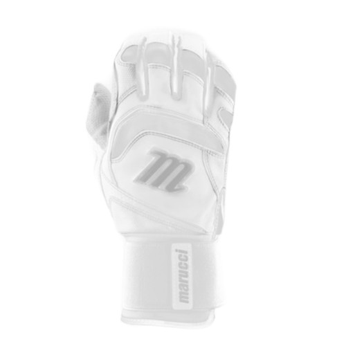 Marucci Signature Full Wrap Batting Gloves White Adult Medium
