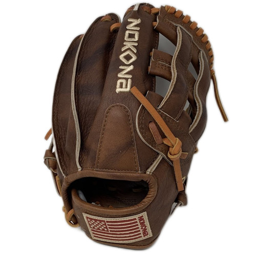 Nokona Walnut Edge Precision 11.75 Inch H Web Baseball Glove Right Hand Throw