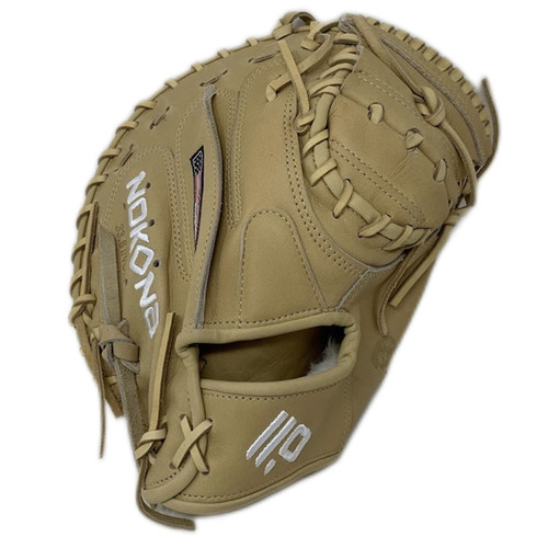 Nokona American Kip 33.5 Blonde Catchers Mitt Right Hand Throw