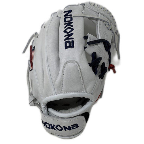 Nokona American Kip Select Youth Baseball Glove White 11.25 Right Hand Throw