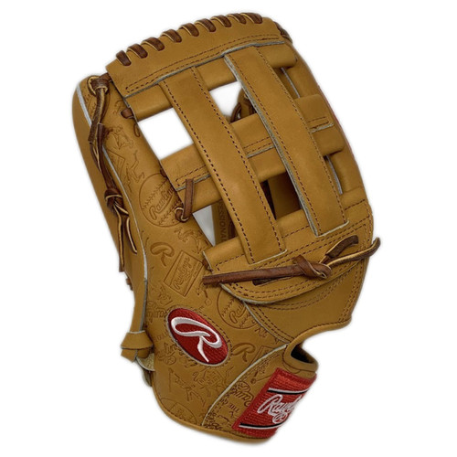 Rawlings Heart of The Hide Pro Stock 12.75 Outfield Baseball Glove TR H-Web and Conventional Back Left Hand Throw