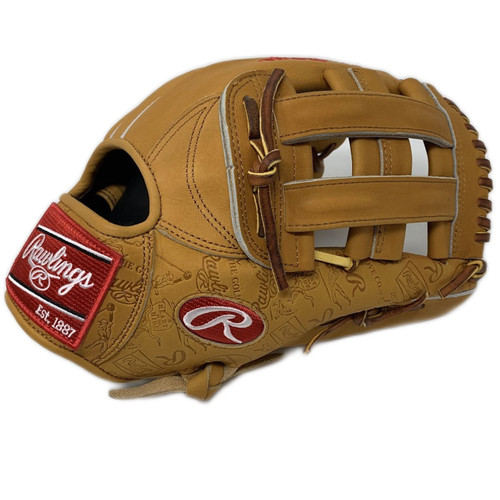 Rawlings Heart of The Hide Pro Stock 12.75 Outfield Baseball Glove 3039-6TR H-Web and Conventional Back Right Hand Throw
