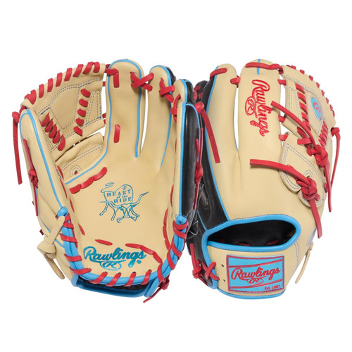 Rawlings Heart of The Hide 11.75 Inch Baseball Glove Camel Black PROR205-30CBS Right Hand Throw