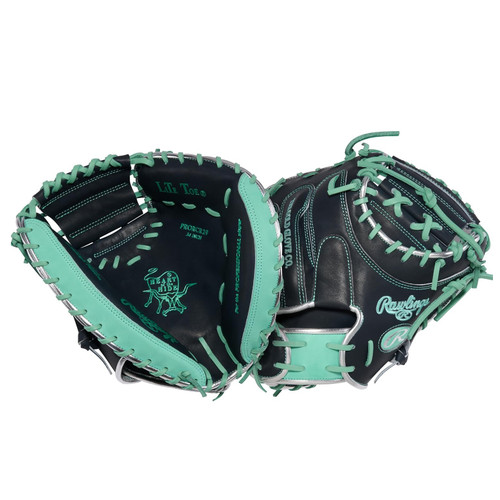 Rawlings Heart of The Hide 34 Inch Cal Raleigh Catchers Mitt Navy PRORCR29 Right Hand Throw