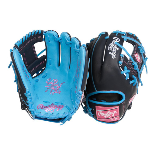 Rawlings Heart of the Hide Series Baseball Glove 11.75 Right Hand Throw Columbia Blue Navy
