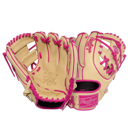 Rawlings Heart of the Hide Baseball Glove 11.25 Pro I Web Right Hand Throw Camel Berry