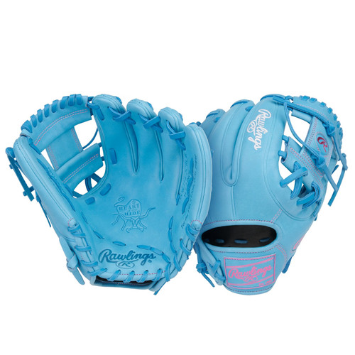 Rawlings Heart of the Hide Series Baseball Glove 11.5 Right Hand Throw Columbia Blue