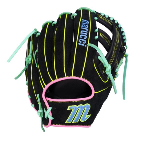 Marucci Oxbow V4 11.75" Single Post Right Black/Highlighter Baseball Glove