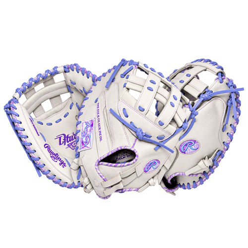 Rawlings Liberty Advanced 34-Inch Fastpitch Softball Catcher's Mitt Right Hand Throw RLACM34FP-24WPPE White Periwinkle