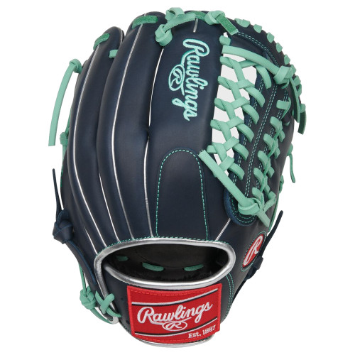 Rawlings R9 11.75-Inch Baseball Glove | Navy/Mint | R9205-4N | Right Hand Throw