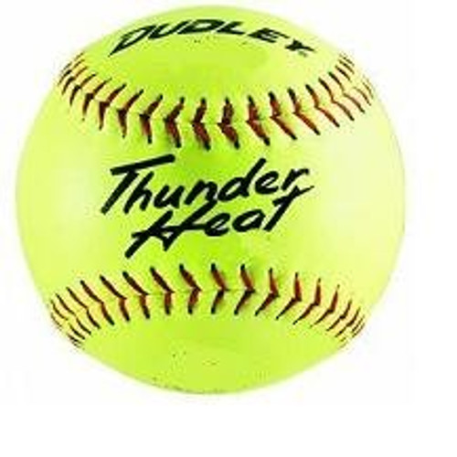 Dudley Thunder Heat 12" ASA Fastpitch Softballs Composite Cover COR 47 Compression 375lbs 1 Doz