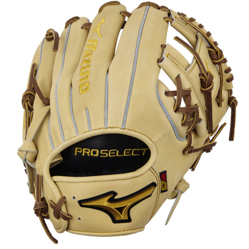 Mizuno Pro Select Baseball Glove 11.5 Camel Right Hand Throw